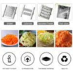 Multi-purpose Stainless Steel Vegetable Slicer - Image 6