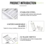 Multi-purpose Stainless Steel Vegetable Slicer - Image 7