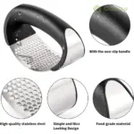Stainless Steel Garlic Press - Image 6